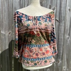 Floral Bohemian Women's Top